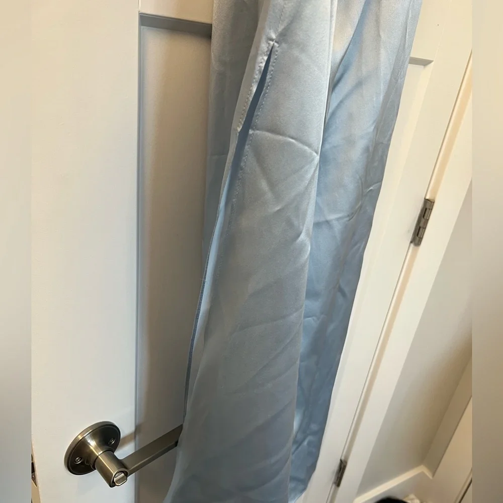 Silk J. Crew Collection slip skirt Cinderella blue size 2 - Picture 4 of 7